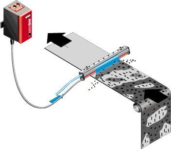 air knife application